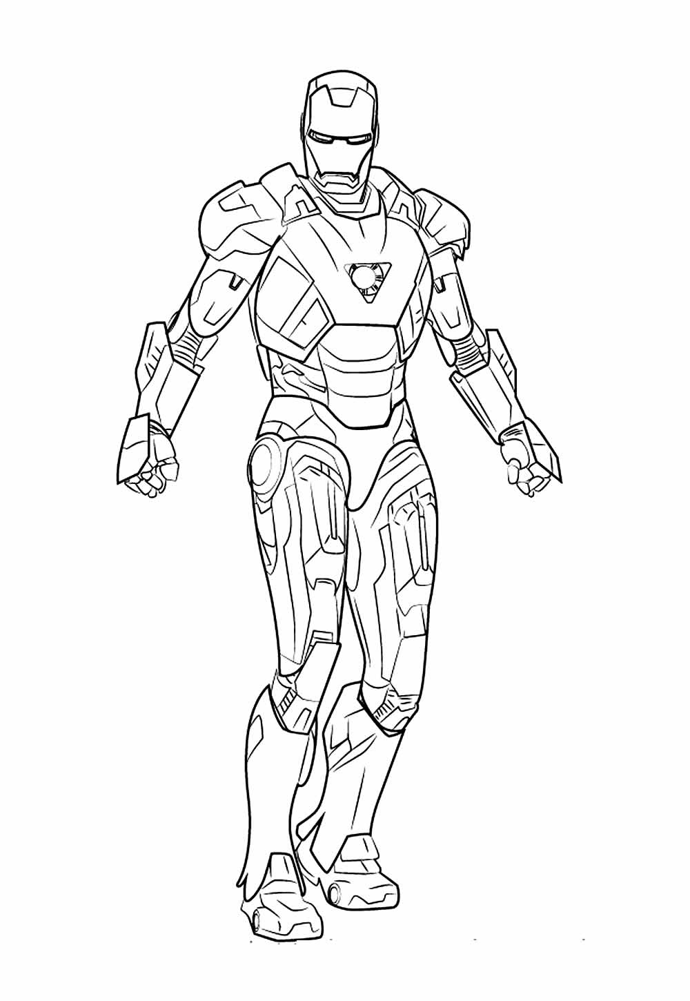 Desenho Homem de Ferro para pintar