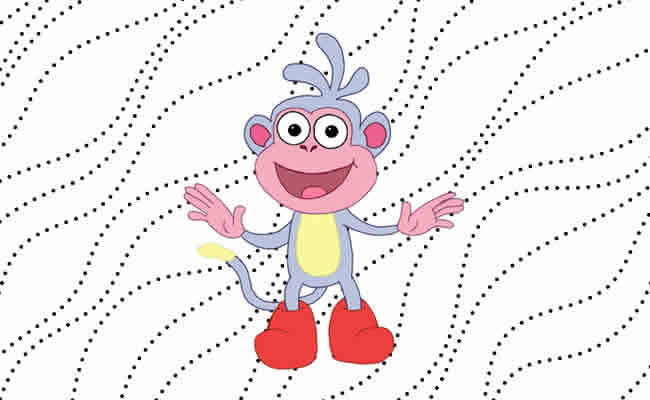 Desenho do Macaco Botas para colorir