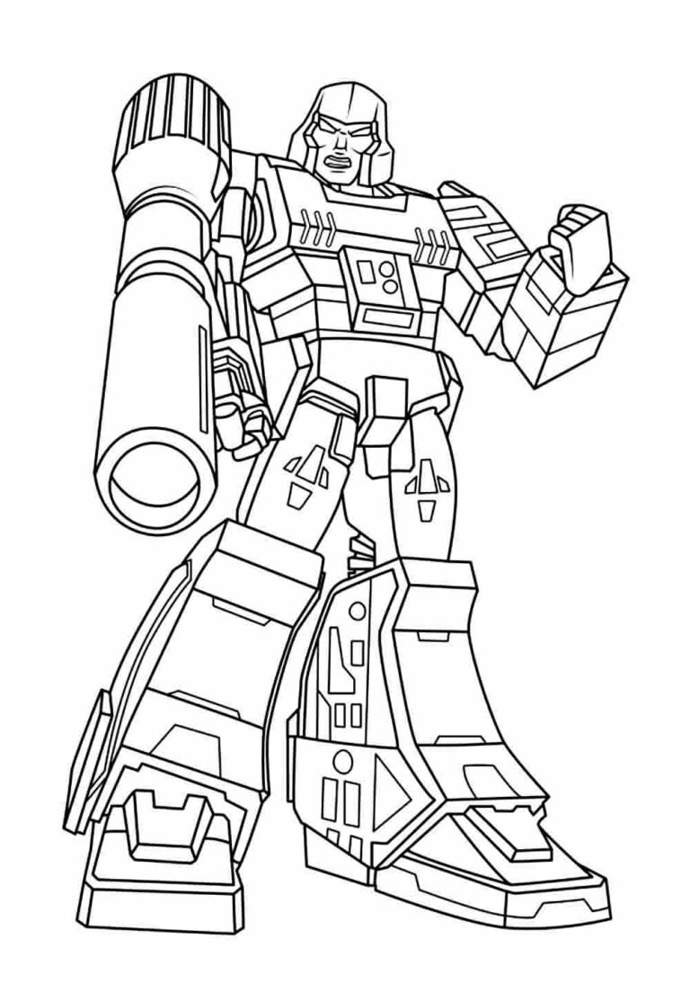 Real Megatron Colouring In Desenhos do Megatron para colorir - Bora Colorir