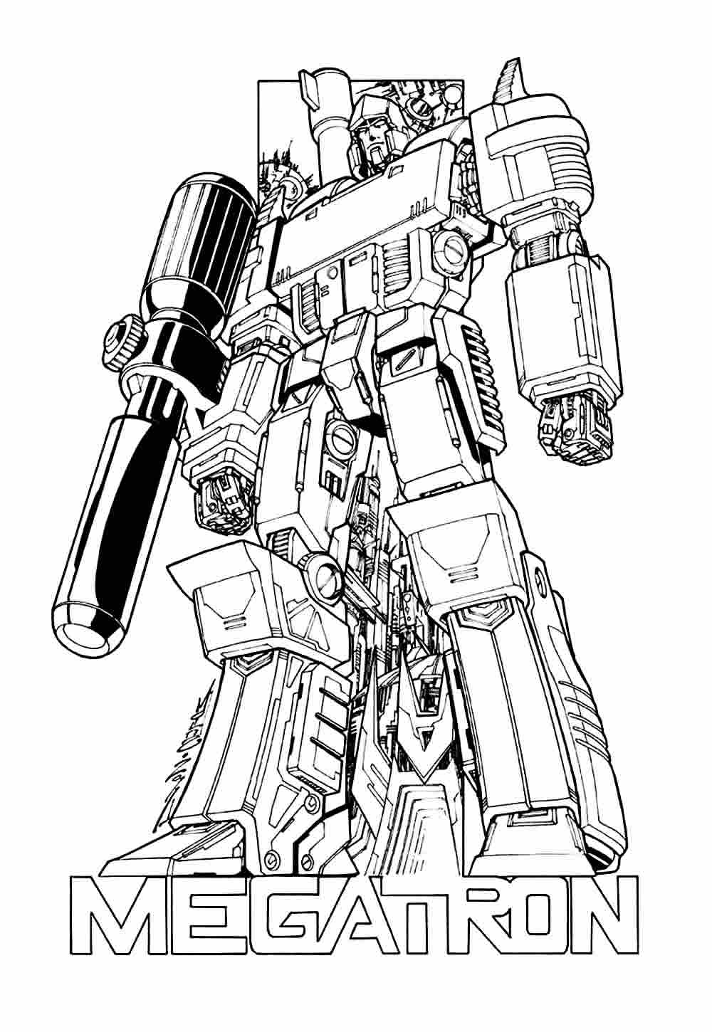 Desenho Megatron Colorir