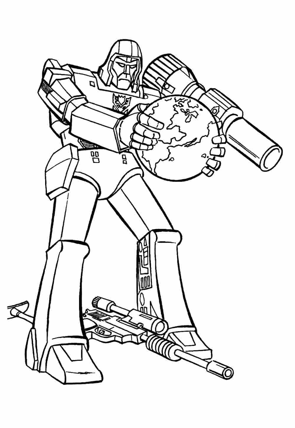 Desenho de Megatron para Colorir