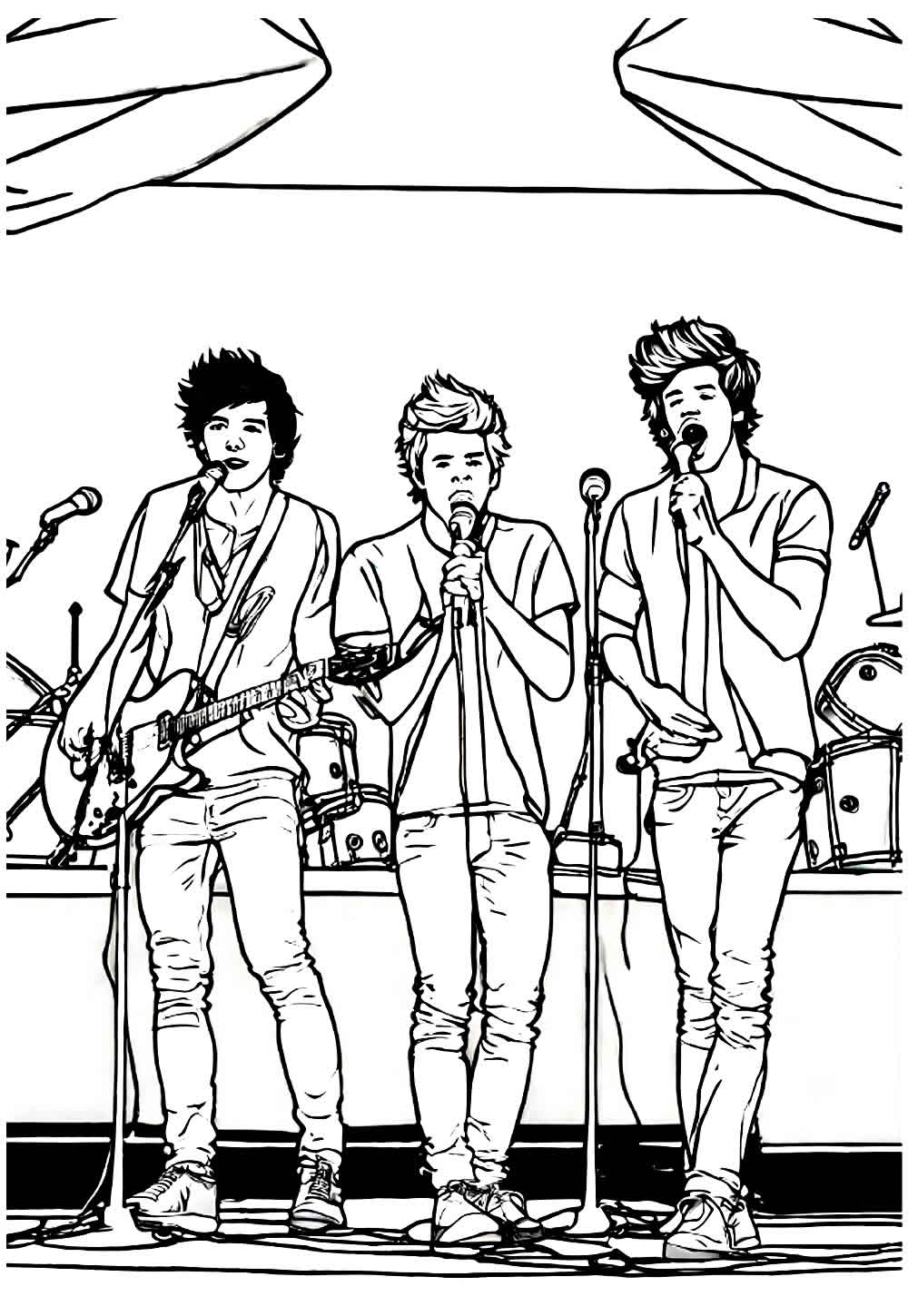 Imagem de One Direction para pintar