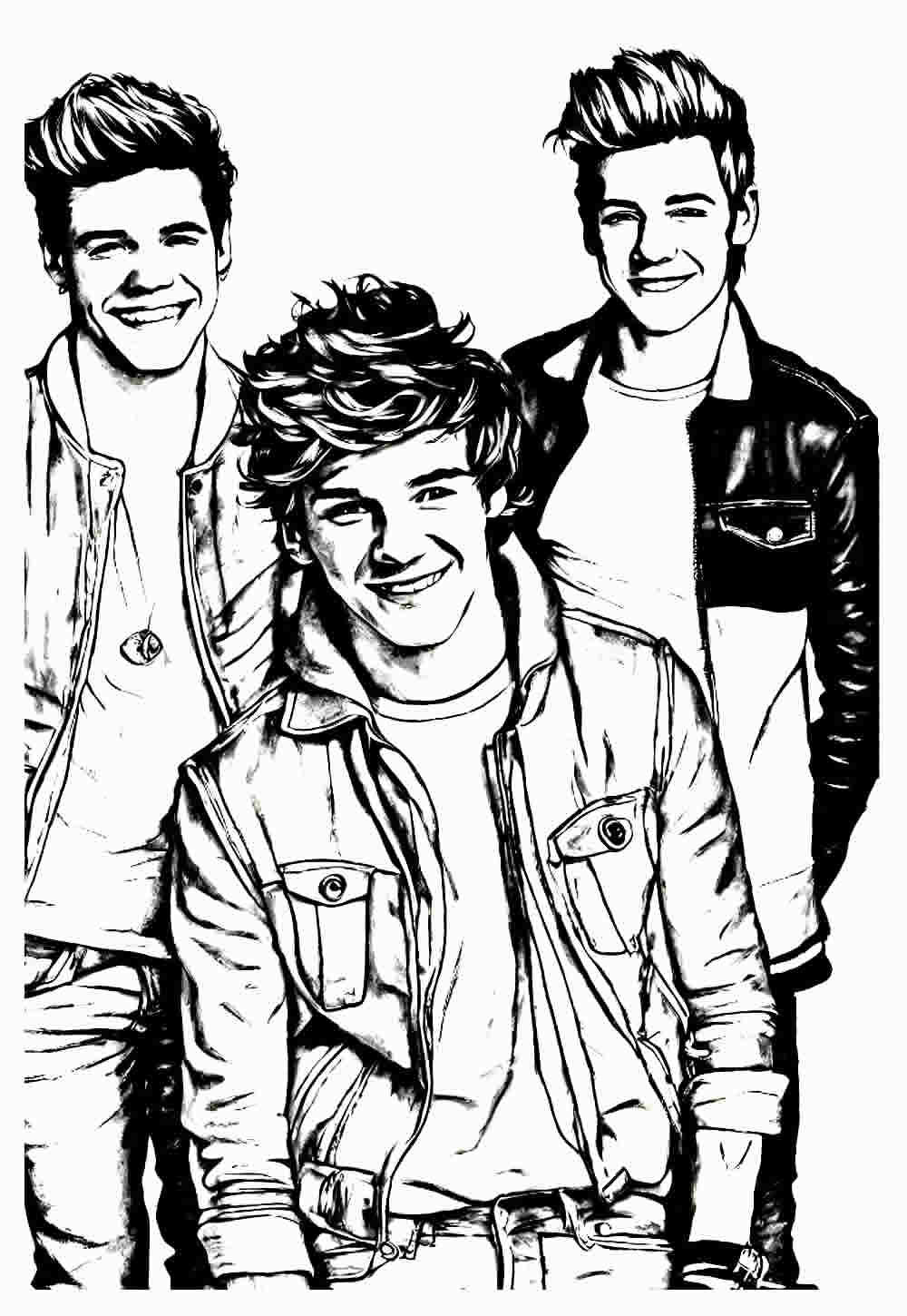 Desenhos One Direction Colorir
