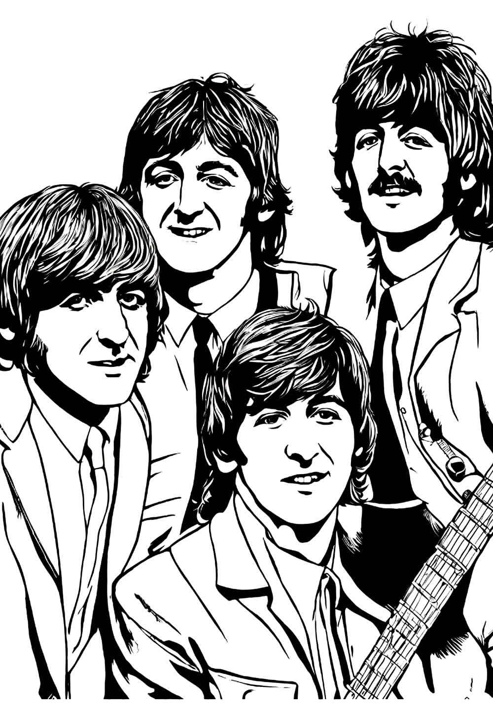 Desenhos Dos Beatles Para Colorir Bora Colorir