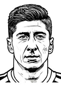 Lewandowski Colourin In Desenhos de Lewandowski para colorir - Bora Colorir