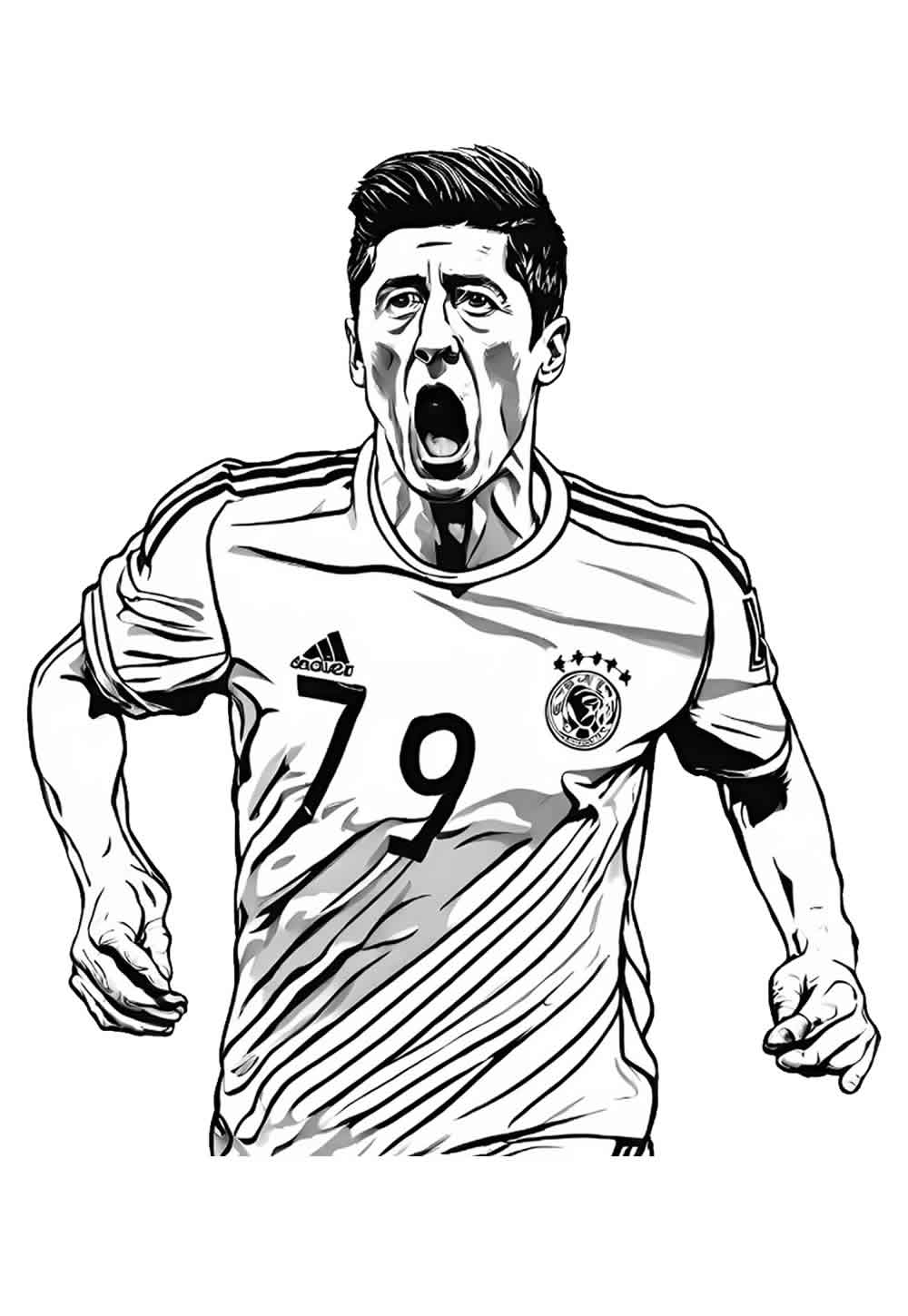 Lewandowski para imprimir e pintar