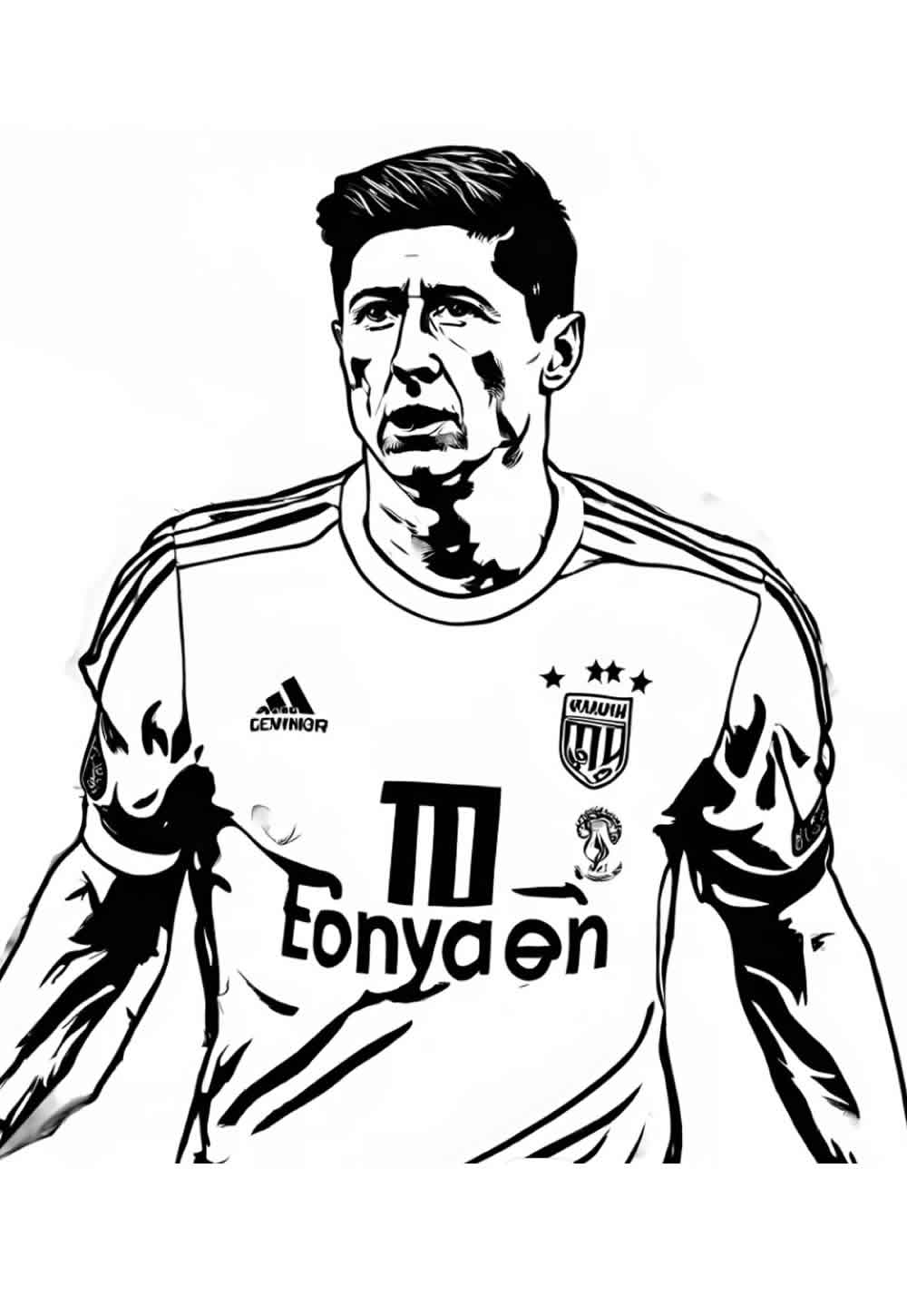 Desenho do Lewandowski Pintar