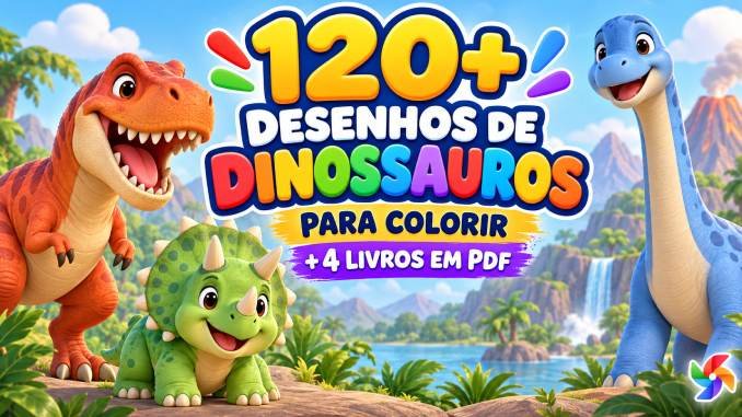 Desenhos de Dinossauros para Colorir