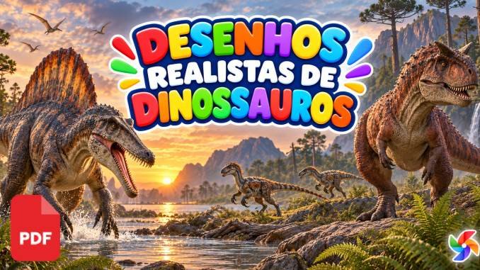 Desenhos Realistas de Dinossauros