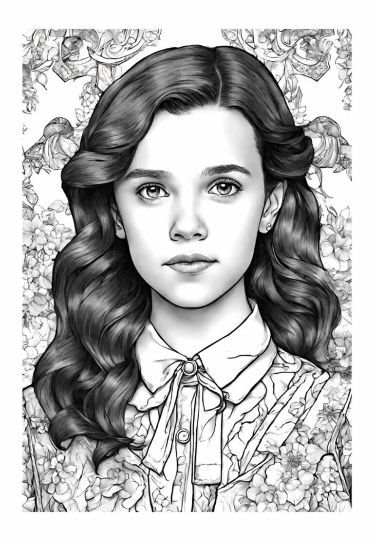 Desenhos da Enola Holmes para colorir - Bora Colorir