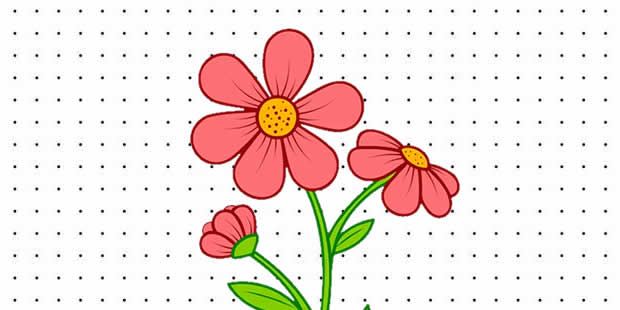 Desenhos de Flores para imprimir e colorir