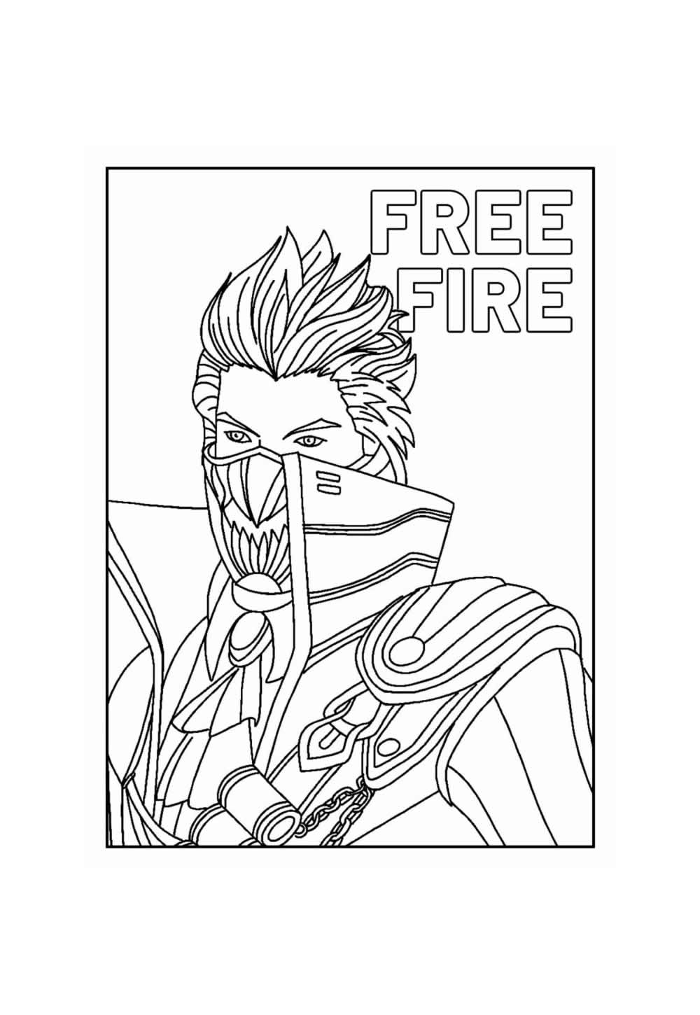 Free Fire para colorir