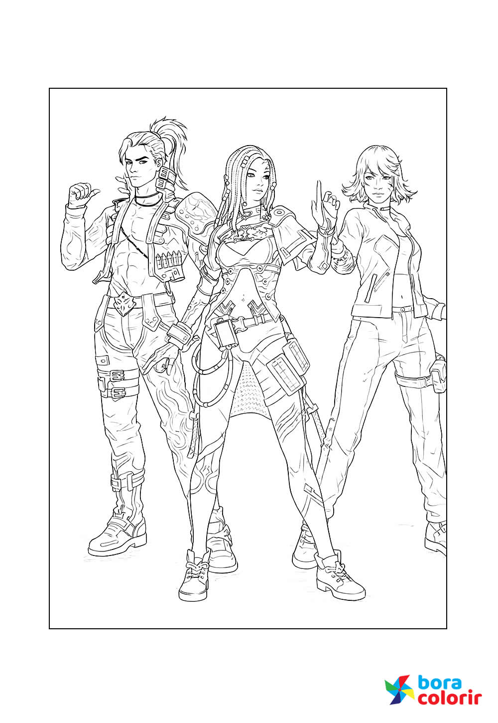 Desenho de Free Fire para imprimir