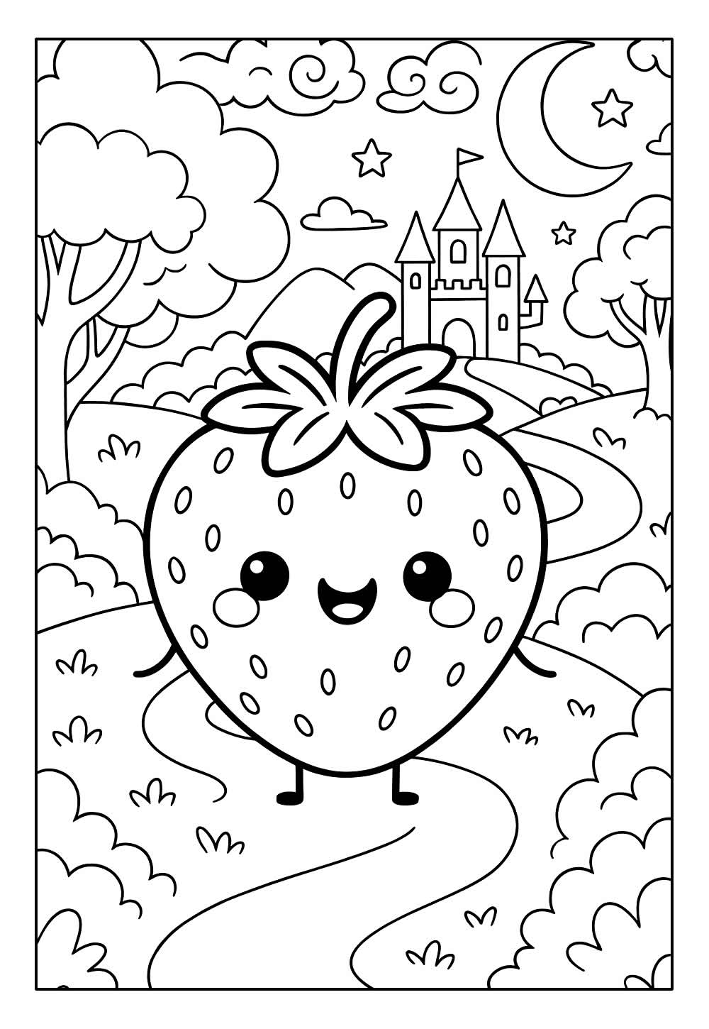 Desenhos de Moranguinho para colorir