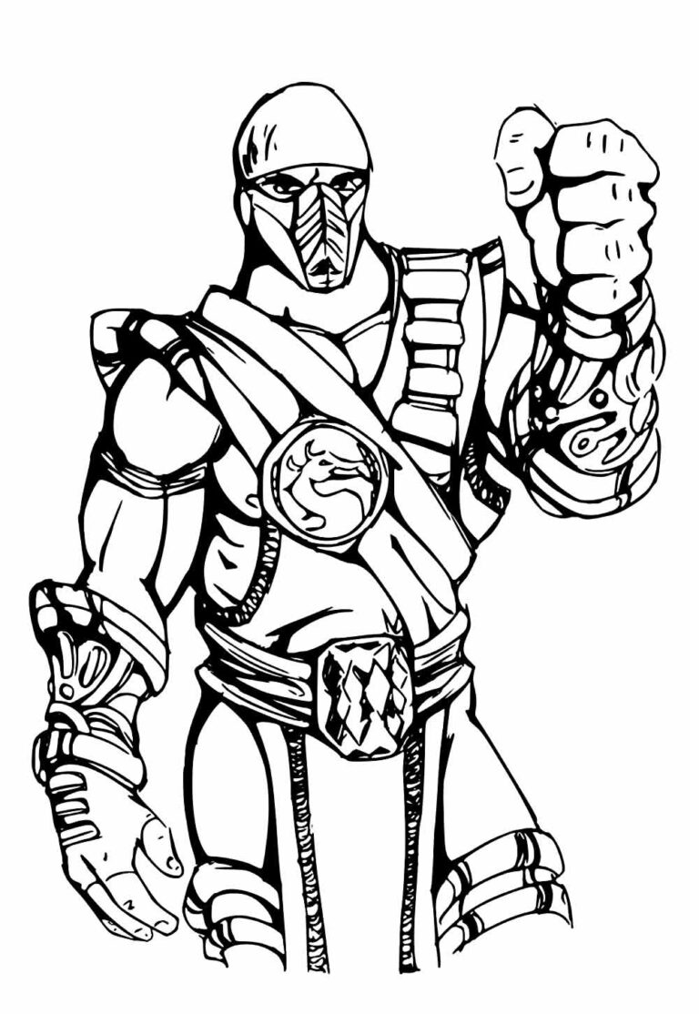 Desenhos de Mortal Kombat para colorir - Bora Colorir
