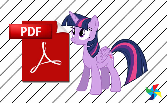 Desenhos de My Little Pony em PDF