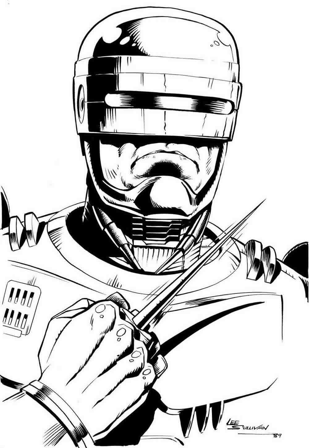 Desenho de Robocop