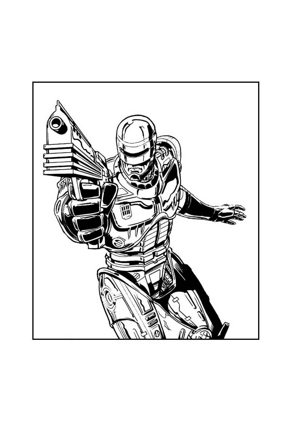 Desenho de Robocop
