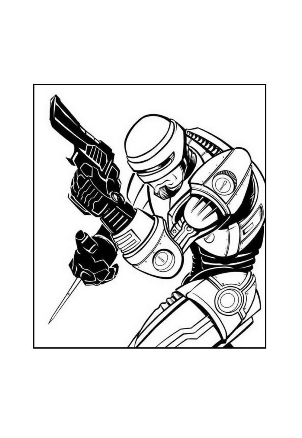 Desenho de Robocop