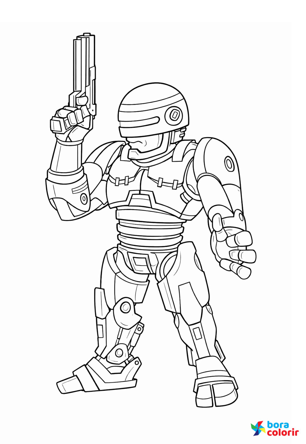 Desenho de Robocop