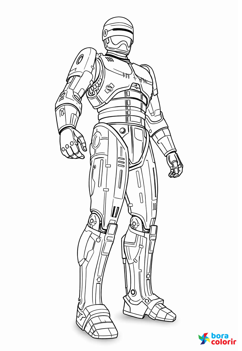 Desenhos Robocop Colorir
