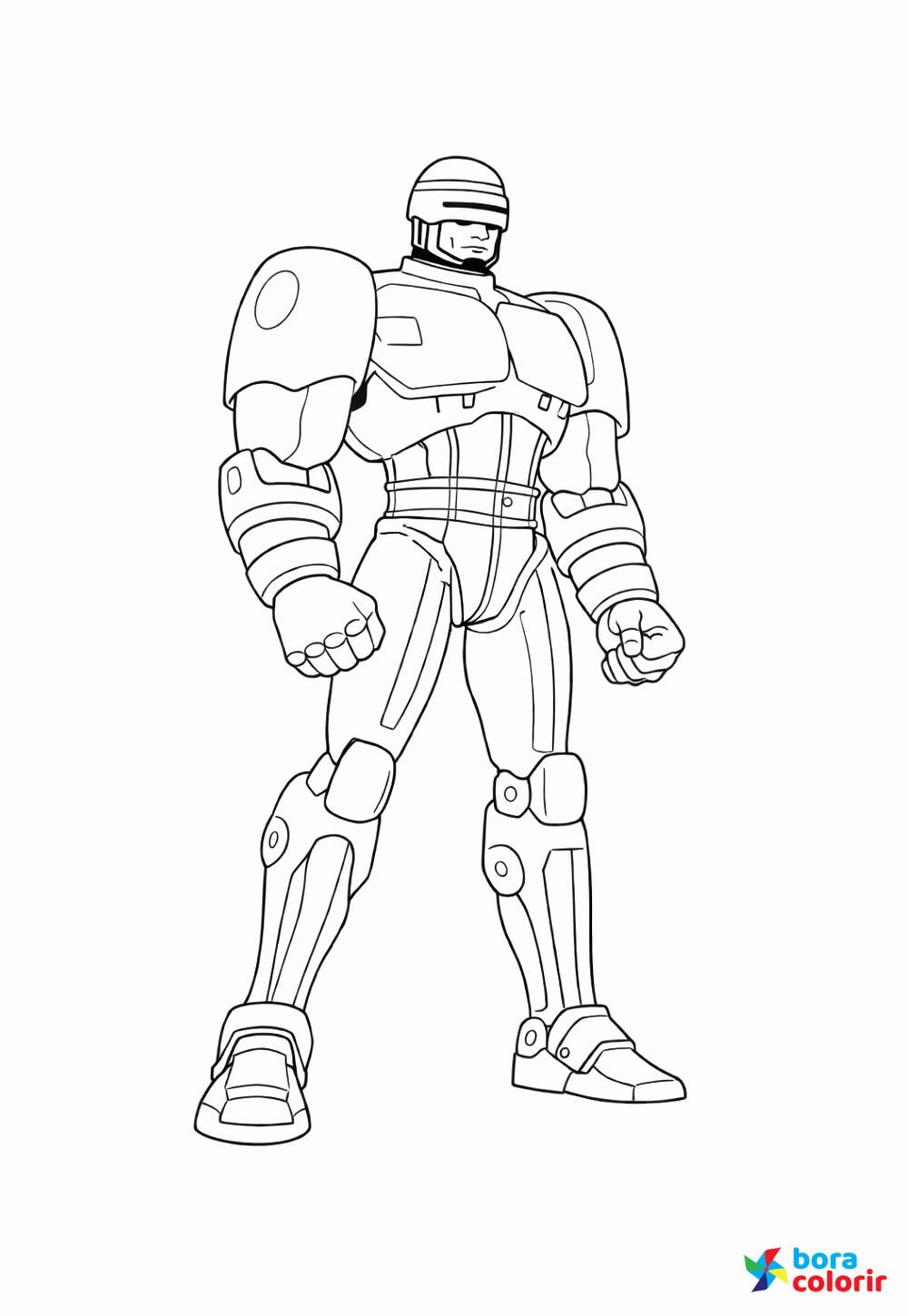 Desenhos RoboCop Pintar
