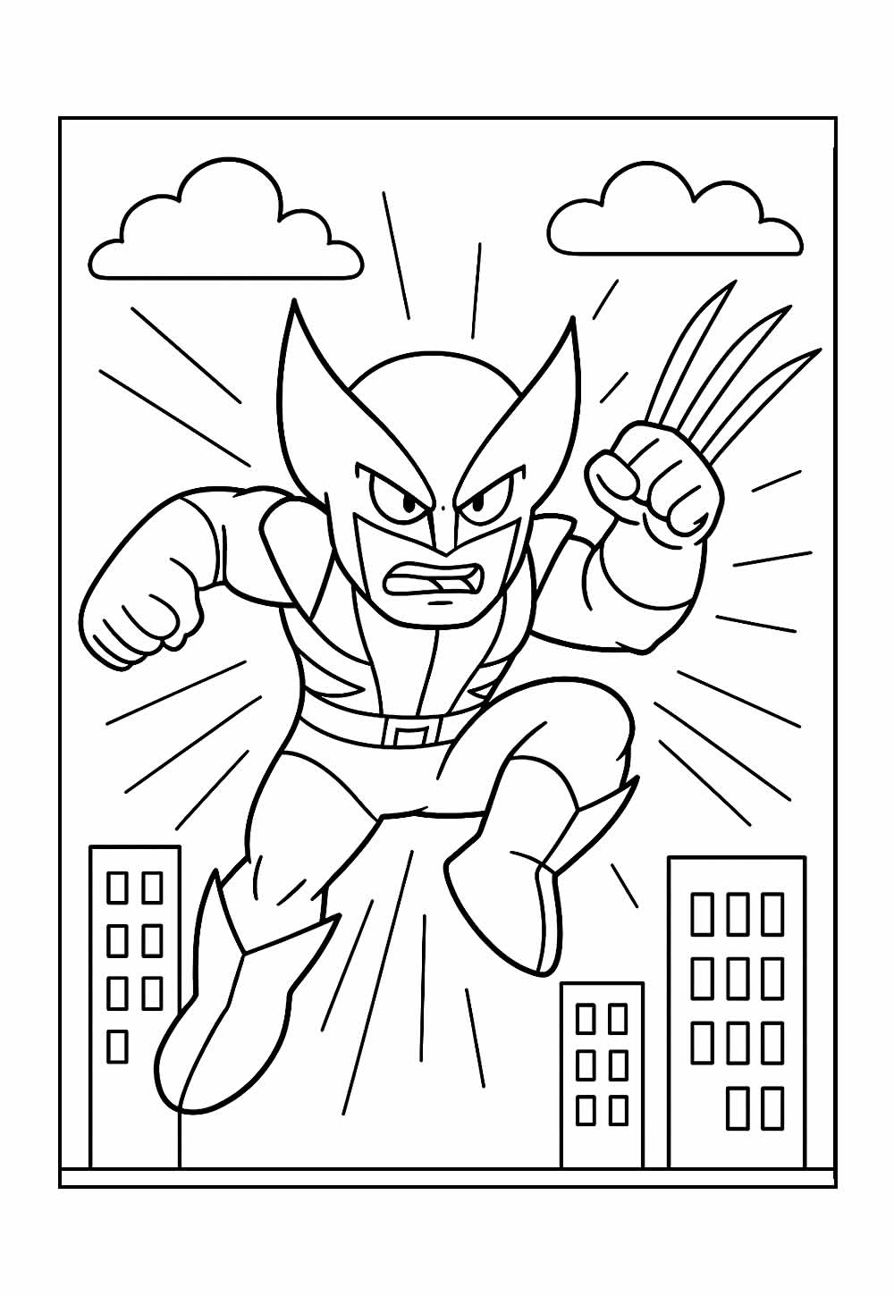 Desenho Wolverine Pintar