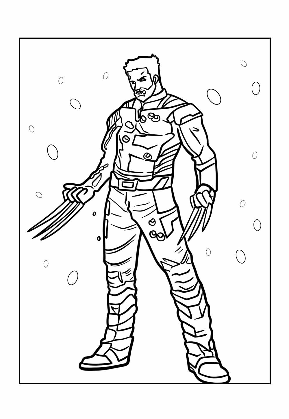 Desenho Wolverine para Colorir