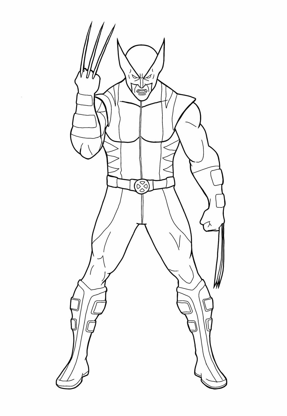 Desenho do Wolverine para colorir