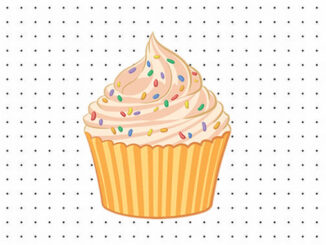 Desenhos de Cupcake para imprimir