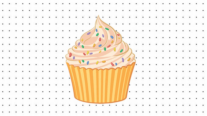 Desenhos de Cupcake para imprimir