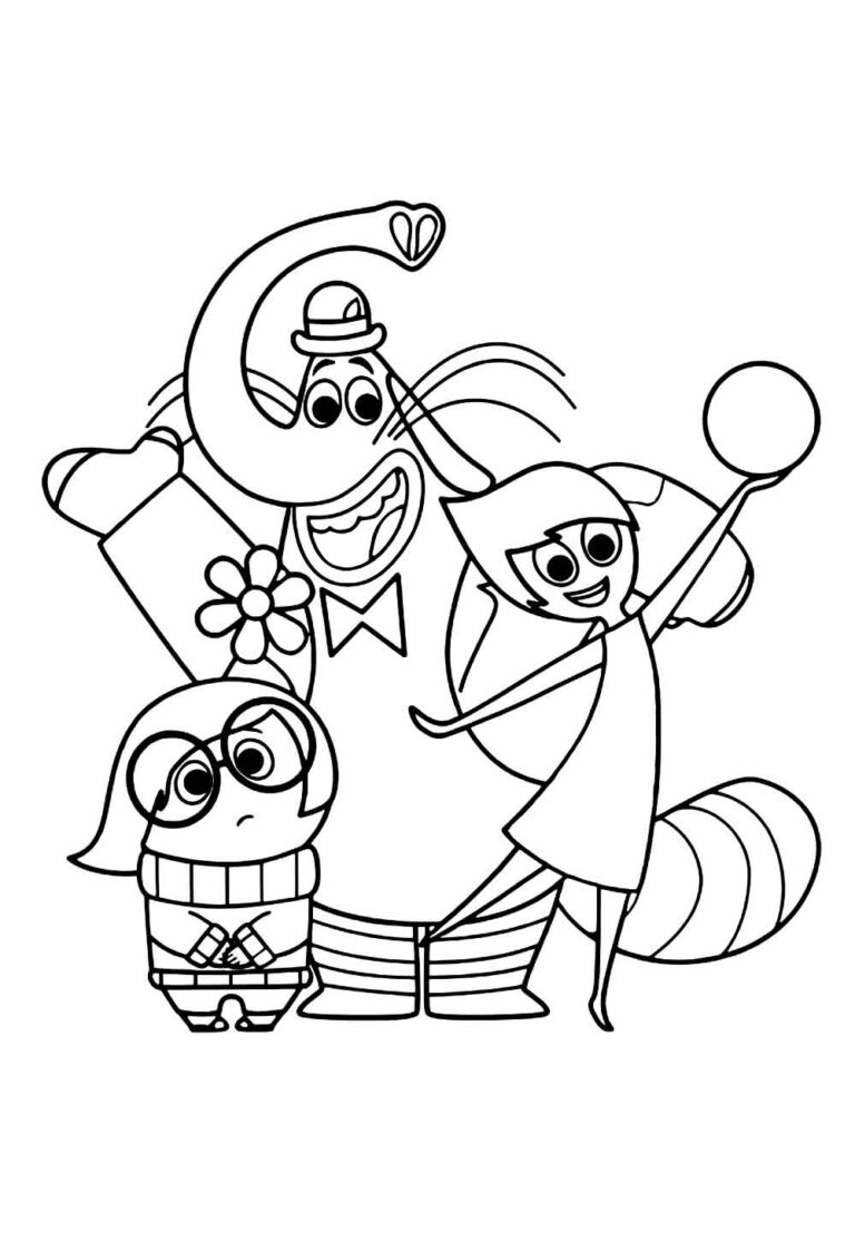 Desenhos de Divertida Mente 2 para colorir - Bora Colorir