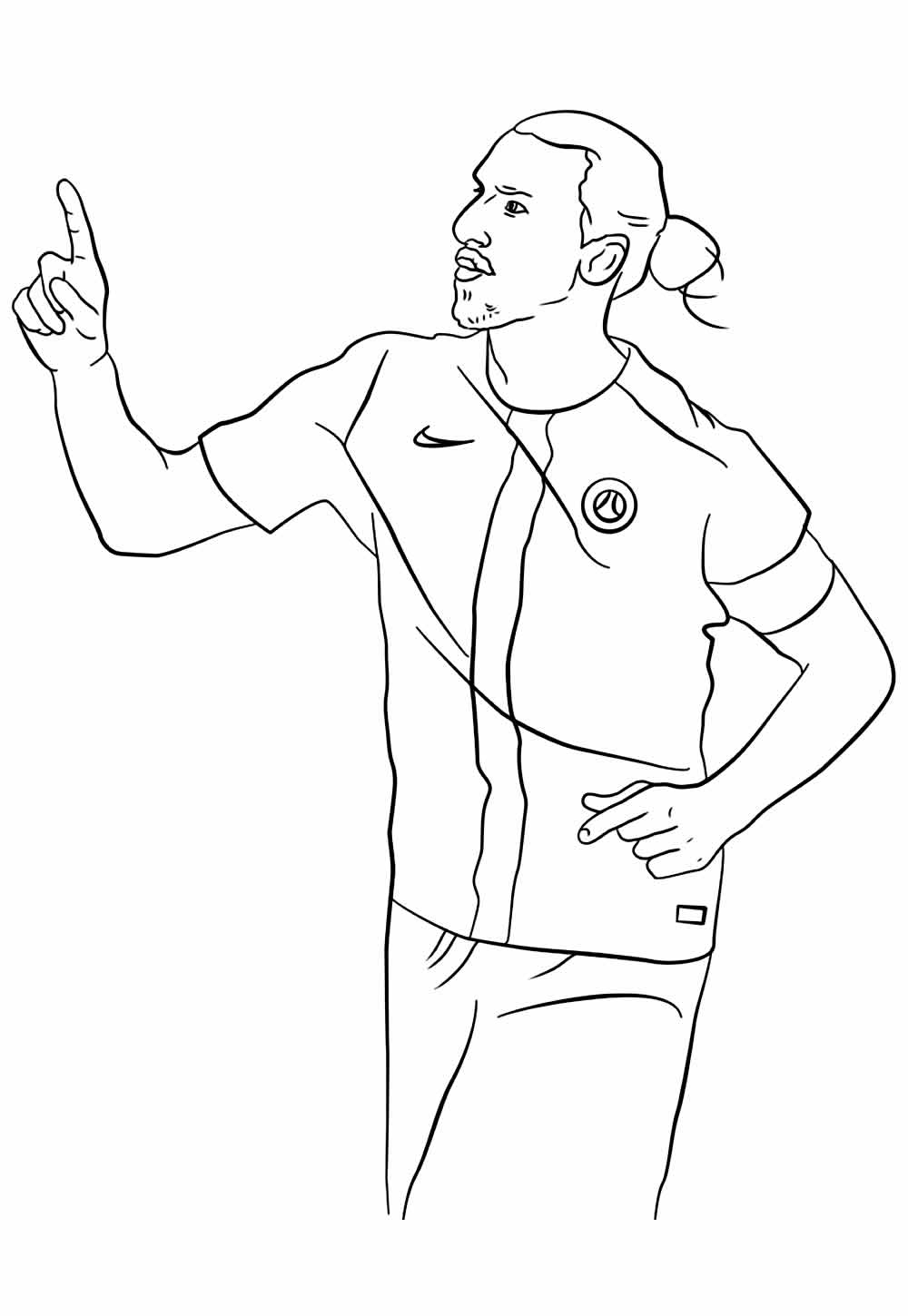 Desenhos Ibrahimovic para colorir