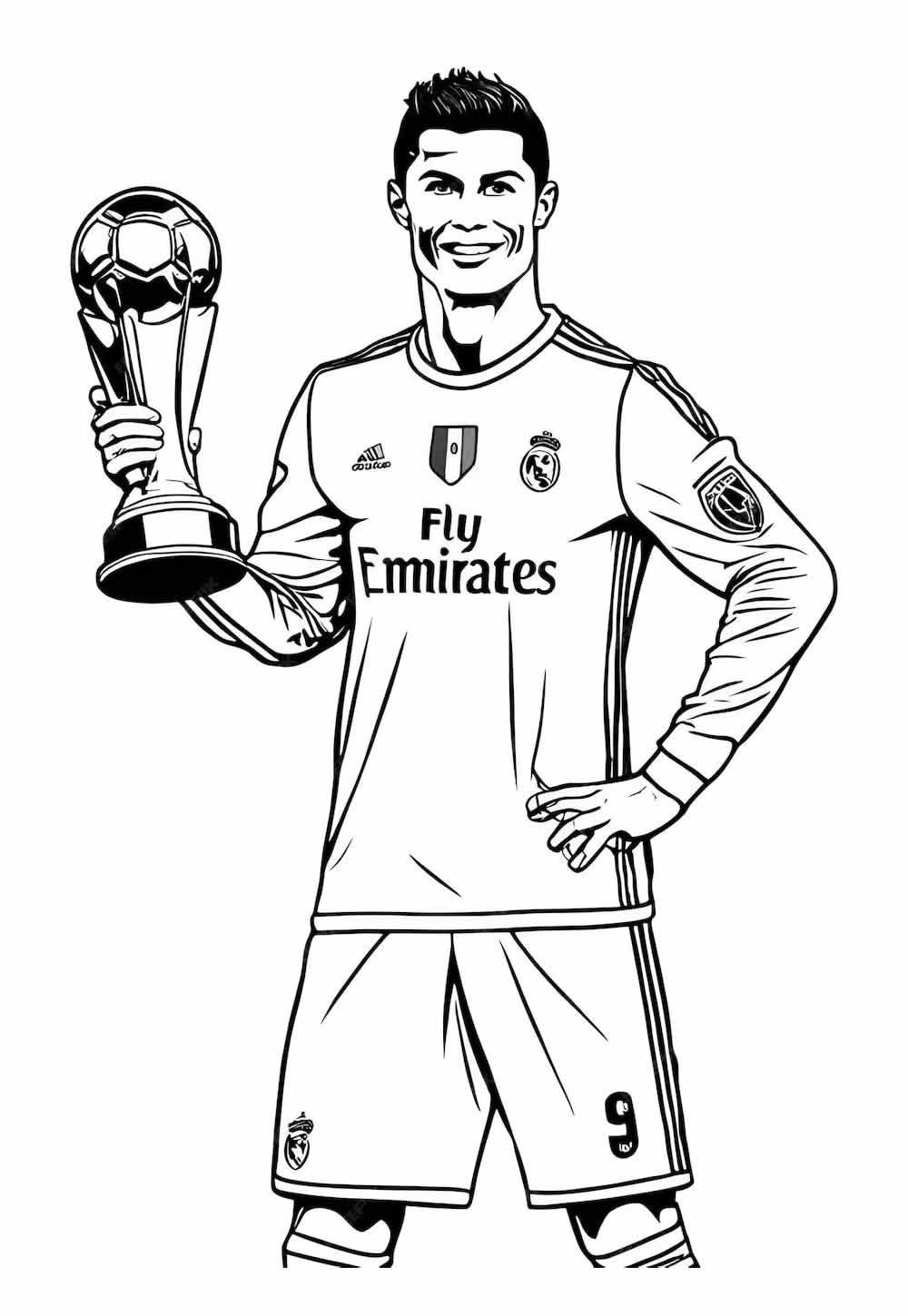 Desenho do Cristiano Ronaldo