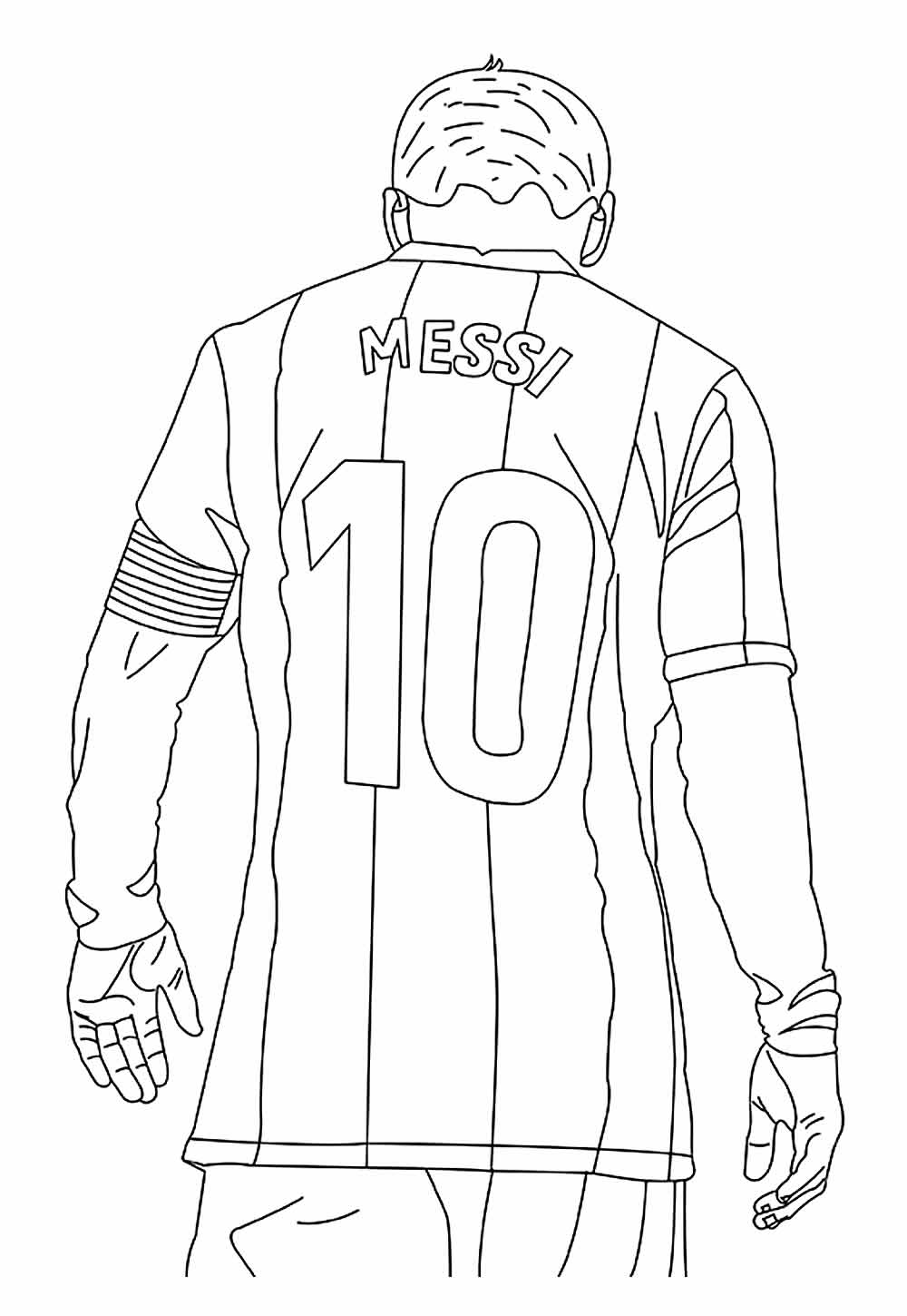 Desenhos Messi para colorir