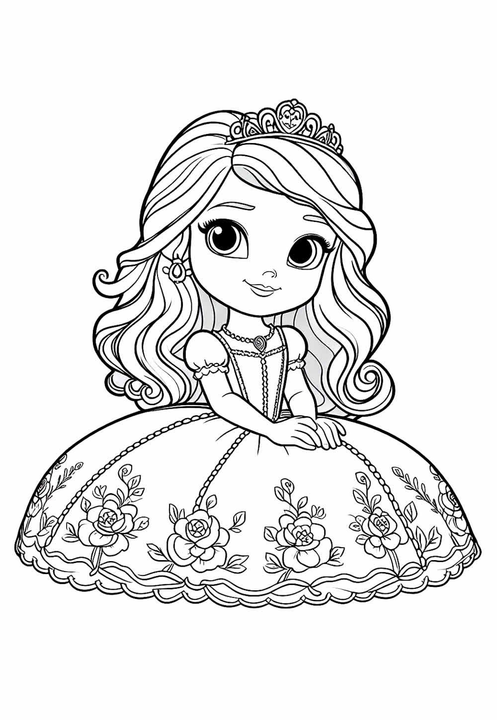 Princesinha Sofia para colorir