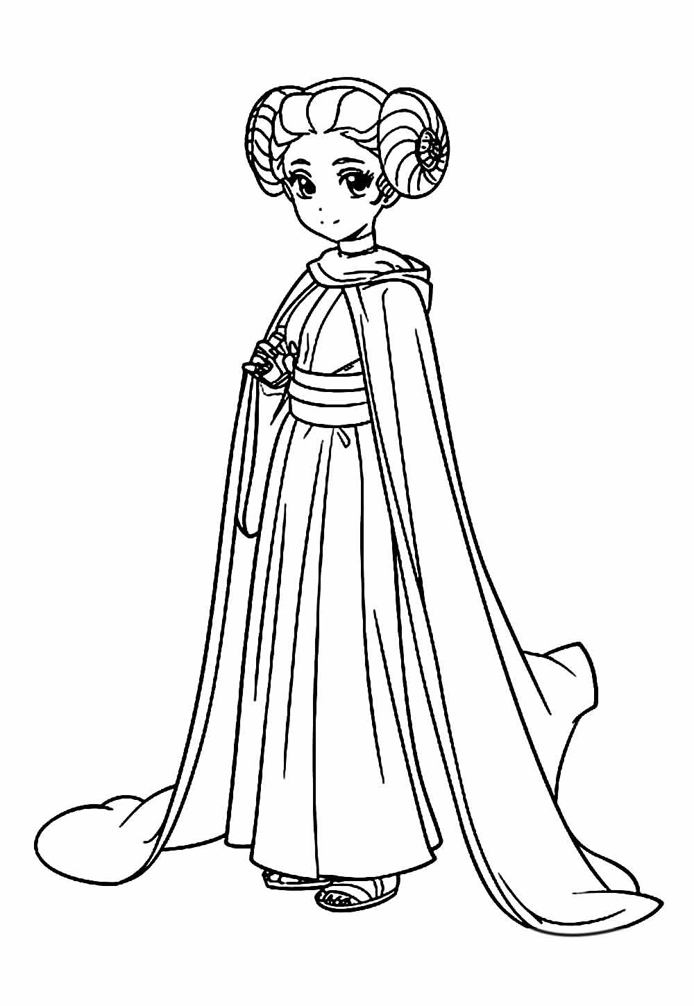 Desenho da Princesa Leia