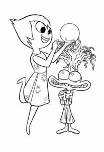 Desenhos da Alegria de Divertida Mente para colorir - Bora Colorir