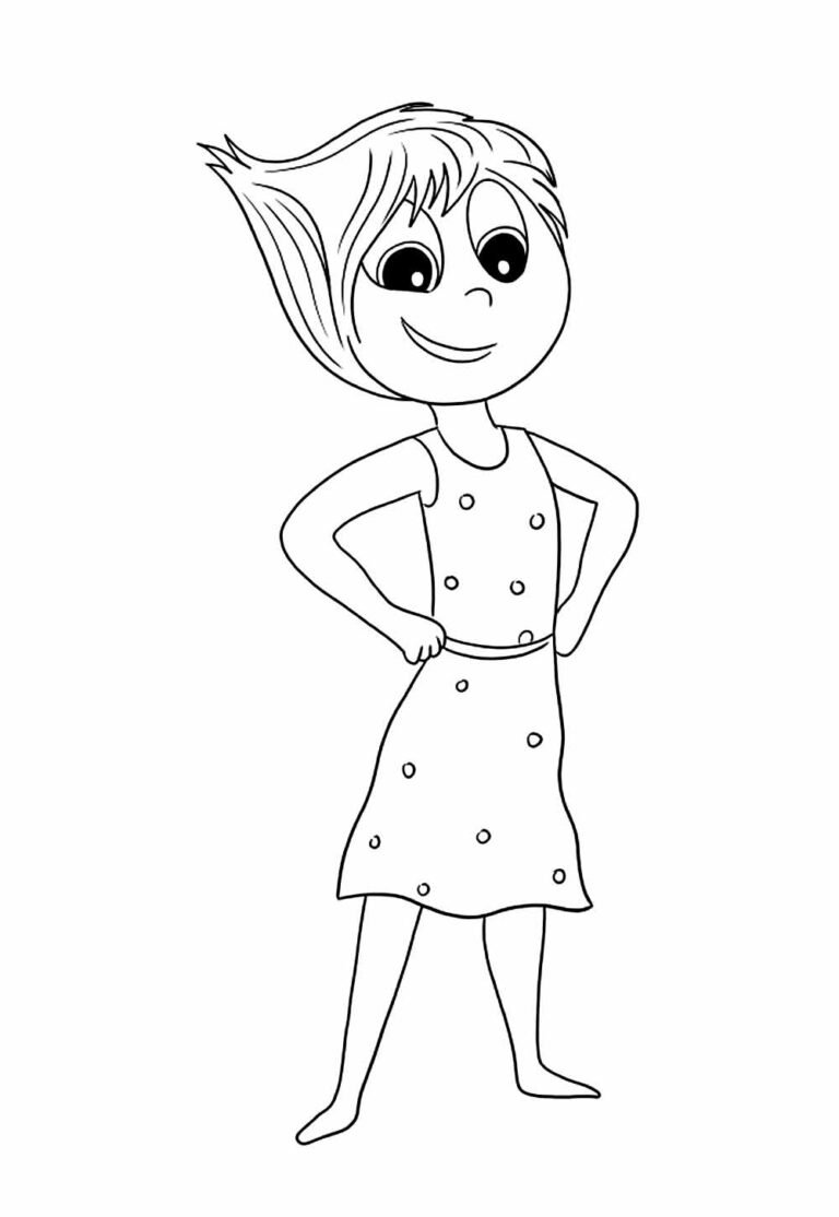 Desenhos da Alegria de Divertida Mente para colorir - Bora Colorir