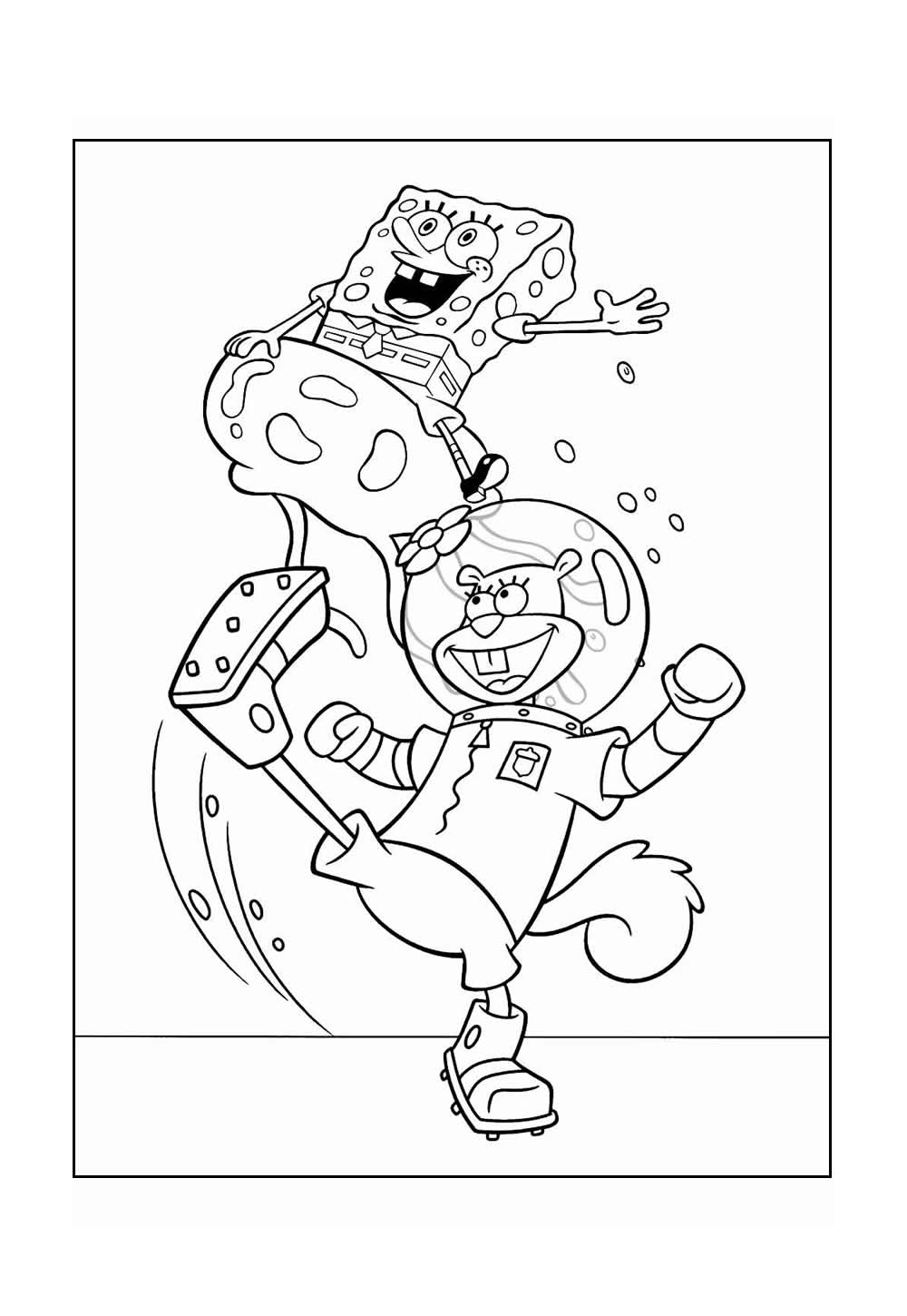 Desenho para colorir de Bob Esponja