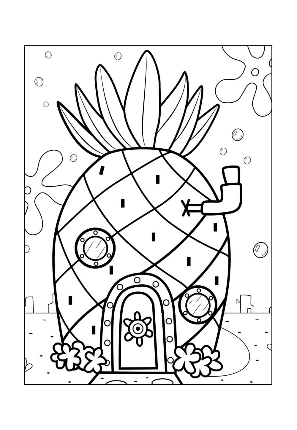 Desenho Casa do Bob Esponja