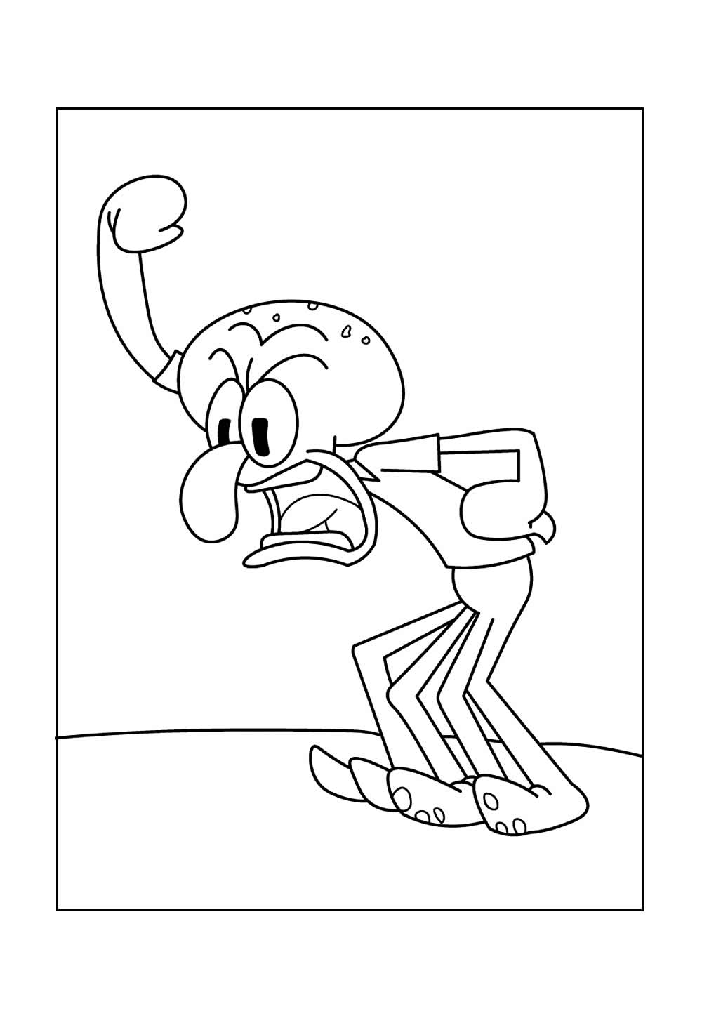 Desenho do Lula Molusco para colorir