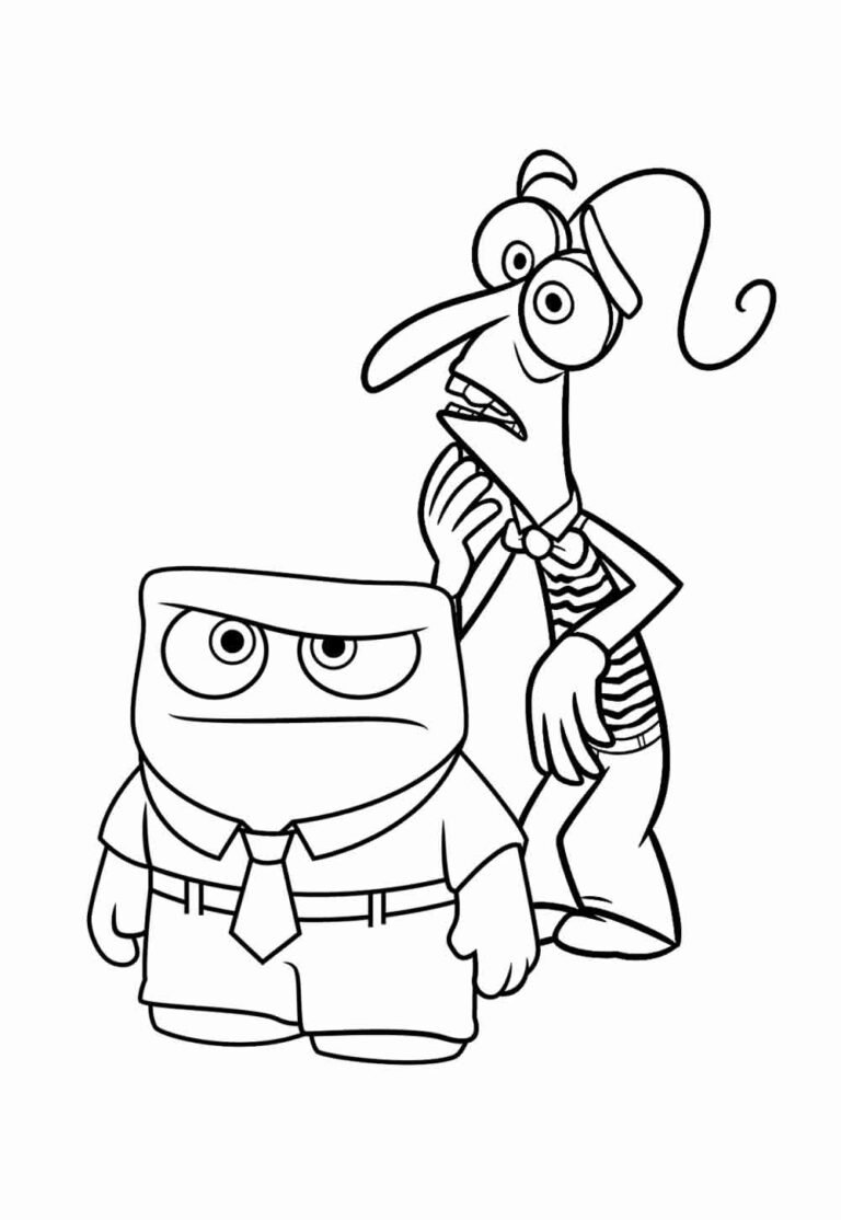 Desenhos do Medo de Divertida Mente para colorir - Bora Colorir