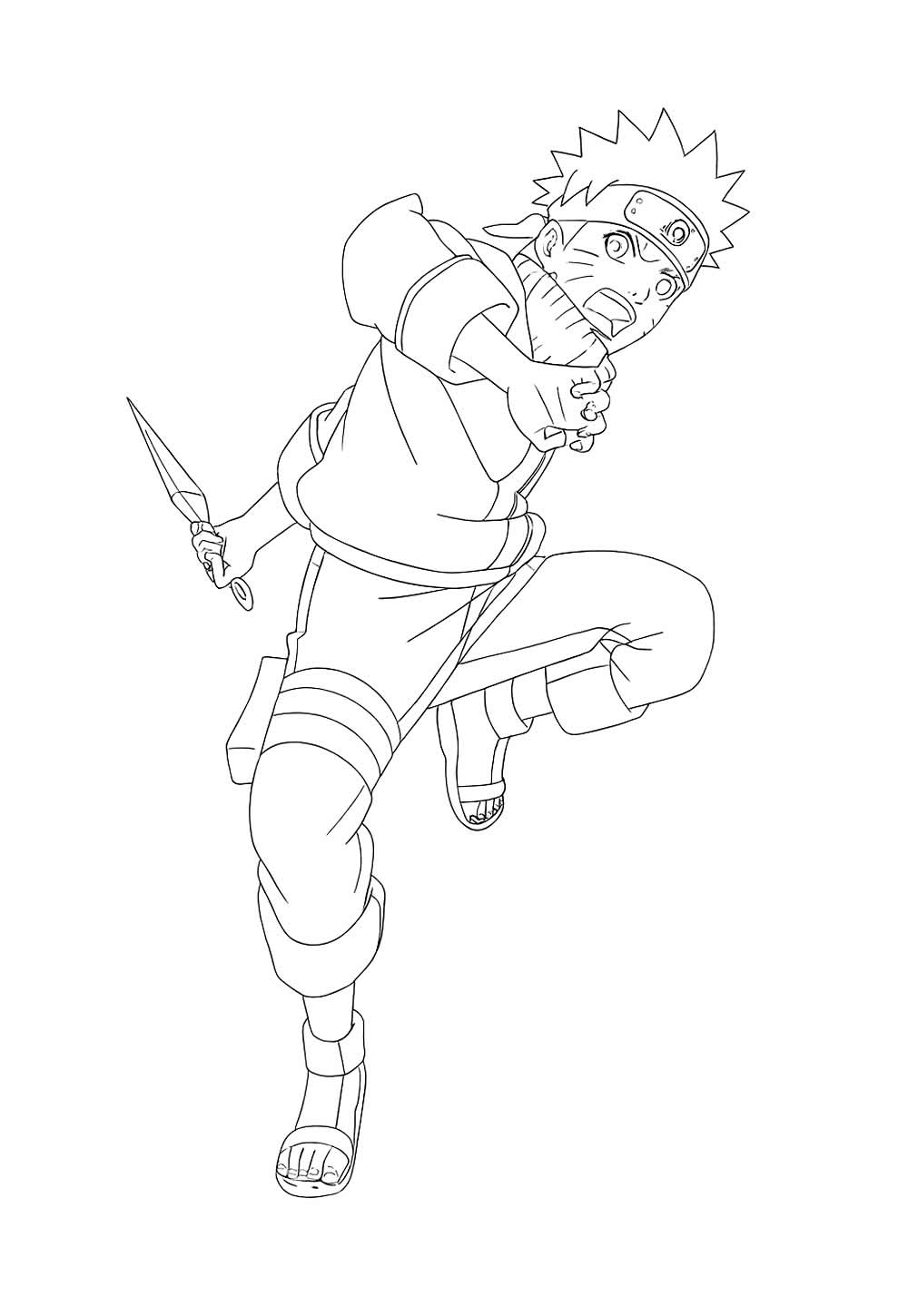 Desenho de Naruto para colorir