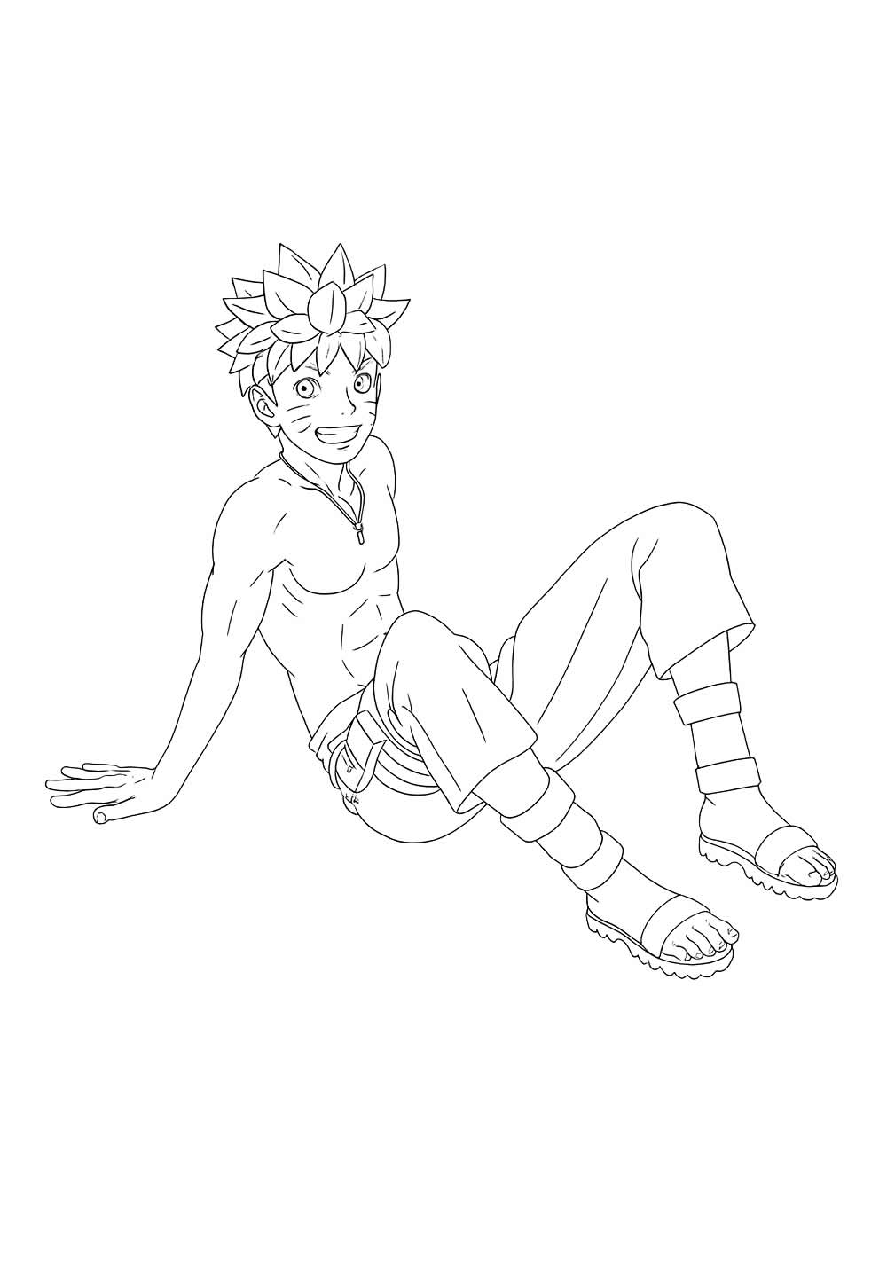 Desenho de Naruto para colorir - Anime