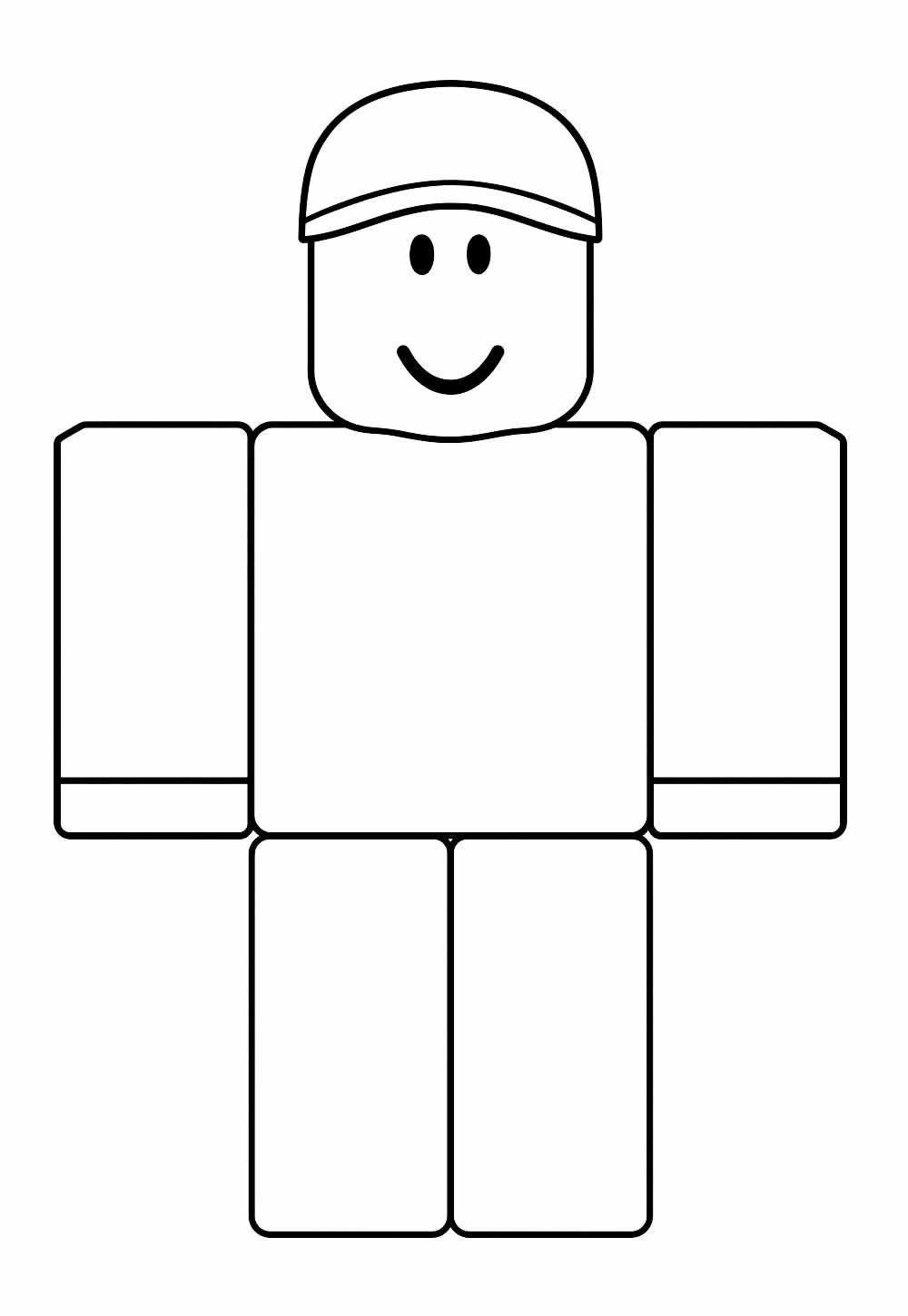 Desenho de Roblox para pintar