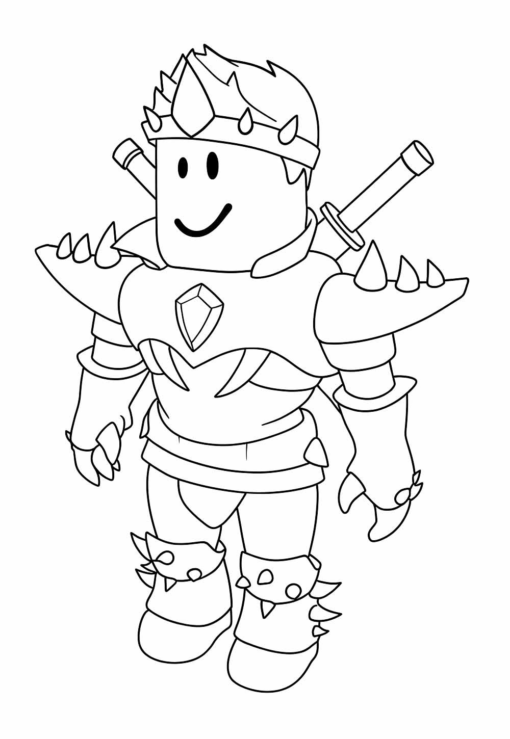 Desenhos de Roblox para colorir