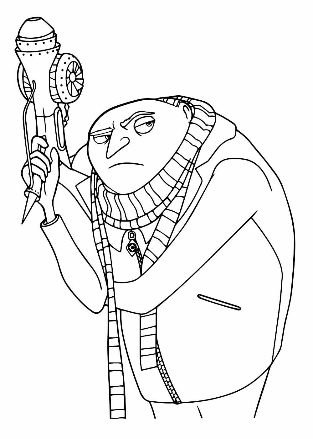 Gru para colorir