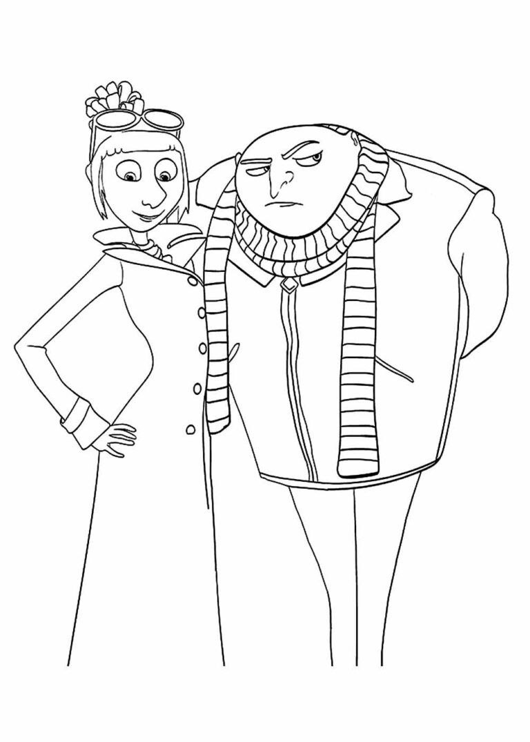 Desenhos do Meu Malvado Favorito 4 para colorir - Bora Colorir