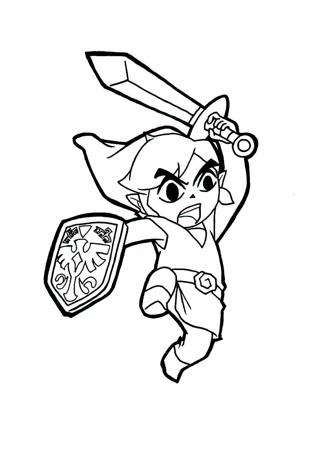 Zelda para colorir